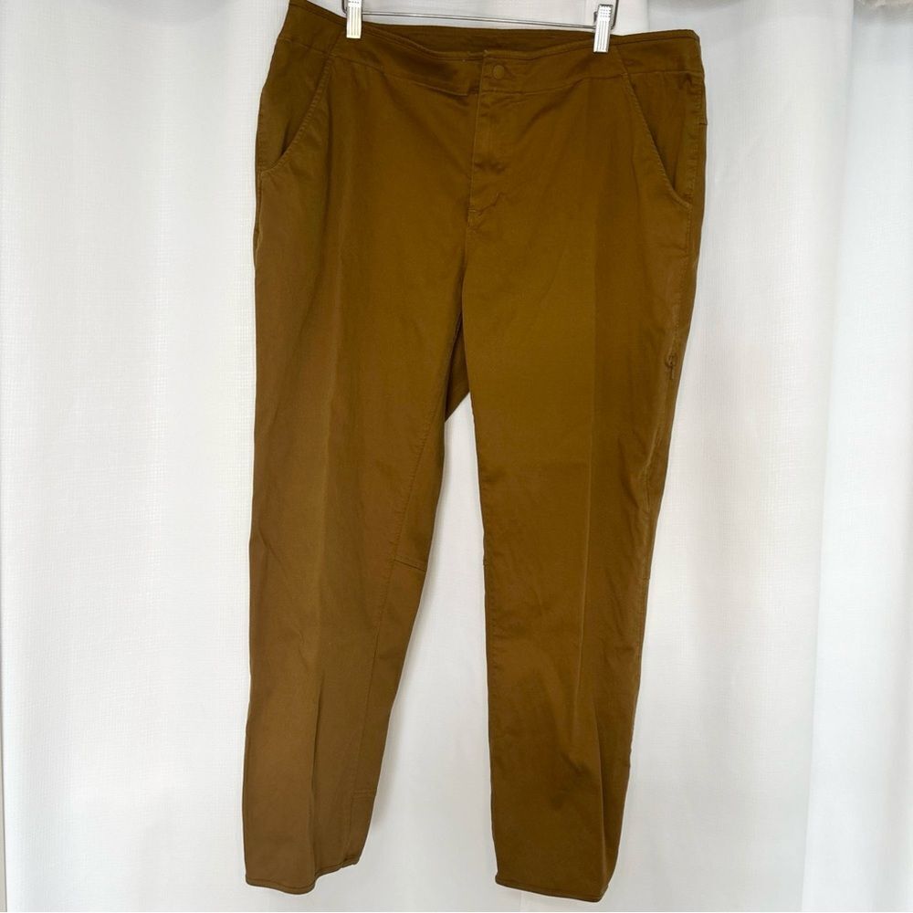 Mountain Hardwear Women's Size 16 Kentro Cord Pants Hiking Outdoor Golden Brown
